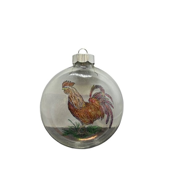 Hand-made Hand Painted Christmas Ornament - chicken bird Rhode island red roost - Picture 4 of 6
